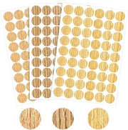 Capocapello autoadesivo per meubili - Struttura in legno - 162 pezzi - Autoadesivo - 21mm di diametro - Copre i fori delle viti - Decorativi