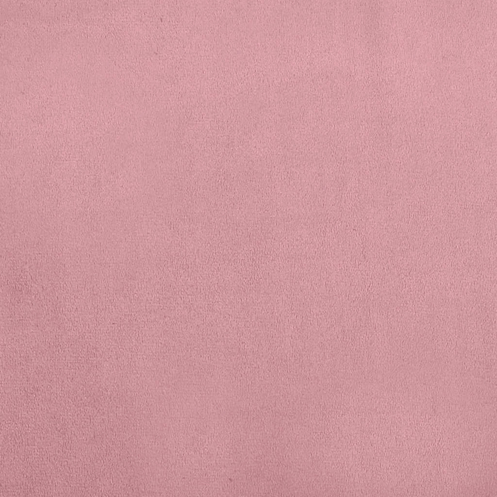Cuccia per cani a forma di cesto comoda 80 x 45 x 30 cm in velluto rosa 02_0042958