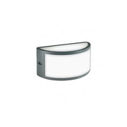 Applique Da Esterno Moderna Petit Alluminio E Termoplastica Grigio Led 10W 4000K