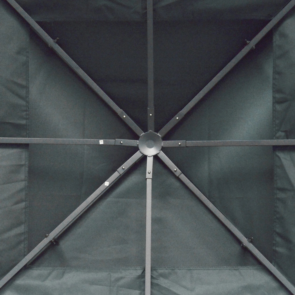 COPERTURA DI RICAMBIO PER GAZEBO 3x3 m GRIGIO IN POLIESTERE