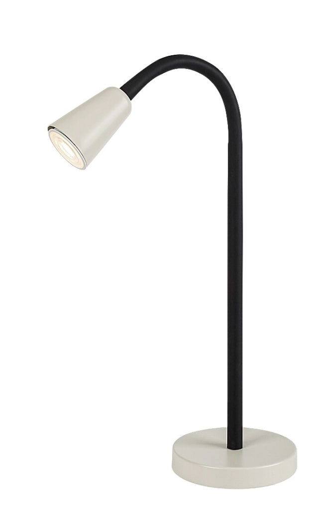 Lampada da scrivania Aldo 1xGU10 nera/avorio Rabalux
