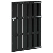 Cancello da giardino 100 x 150 cm WPC e Alluminio Nero