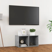Mobile Porta TV-Mobile per TV-Credenza TV Grigio Cemento 72x35x36,5 cm Legno Multistrato