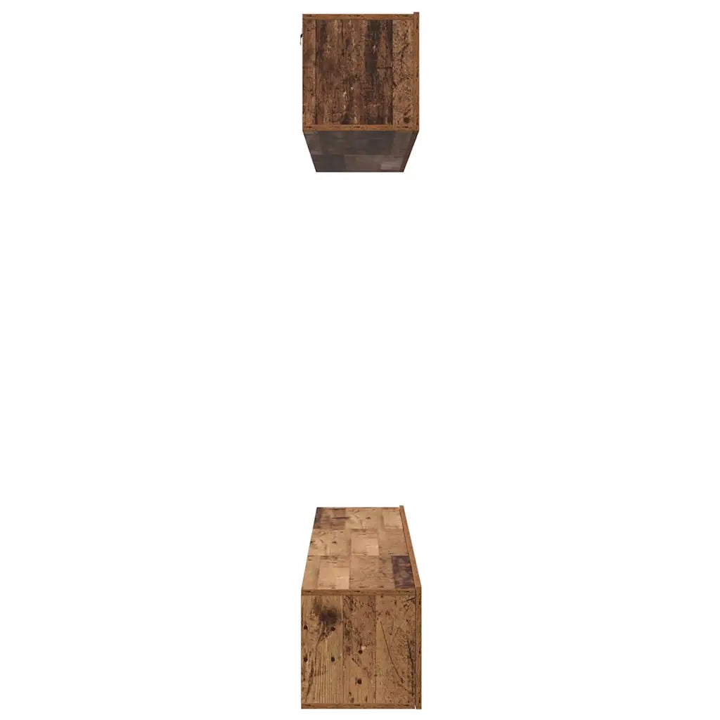 Set mobile TV 5 pz-Set di 5 Credenza per TV Legno vecchio Legno multistrato 440422