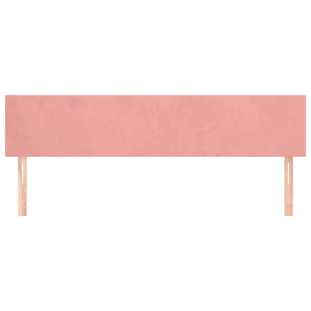 Testiera Rosa 180x5x78/88 cm in Velluto 345843
