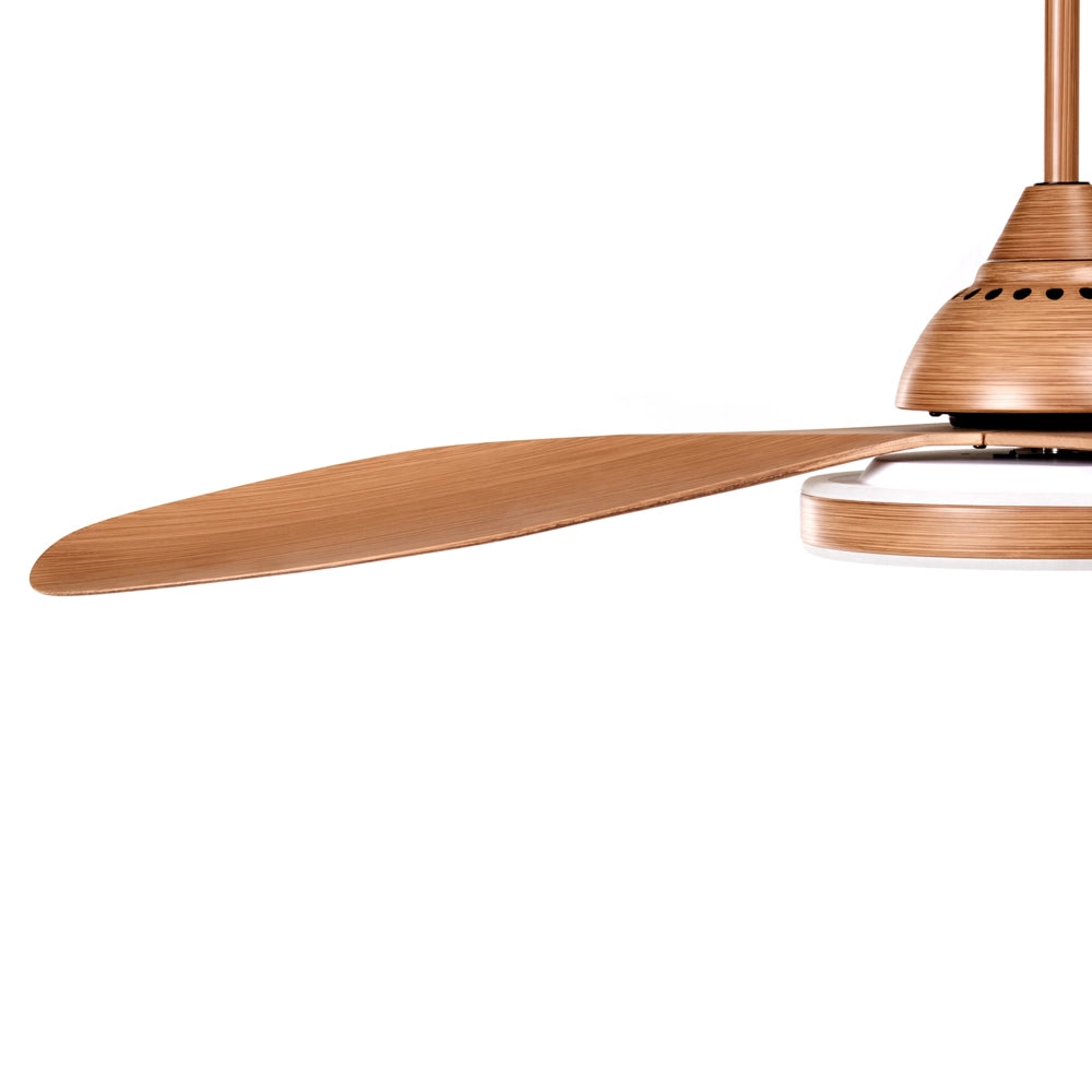 Ventilatore moderno da soffitto con 3 lame telecomando e illuminazione marrone soggiorno camera da letto