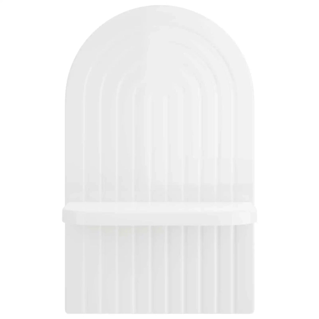 Scaffale da parete 2 pz Bianco Lucido 23 x 13.5 x 37.5 cm 8014927