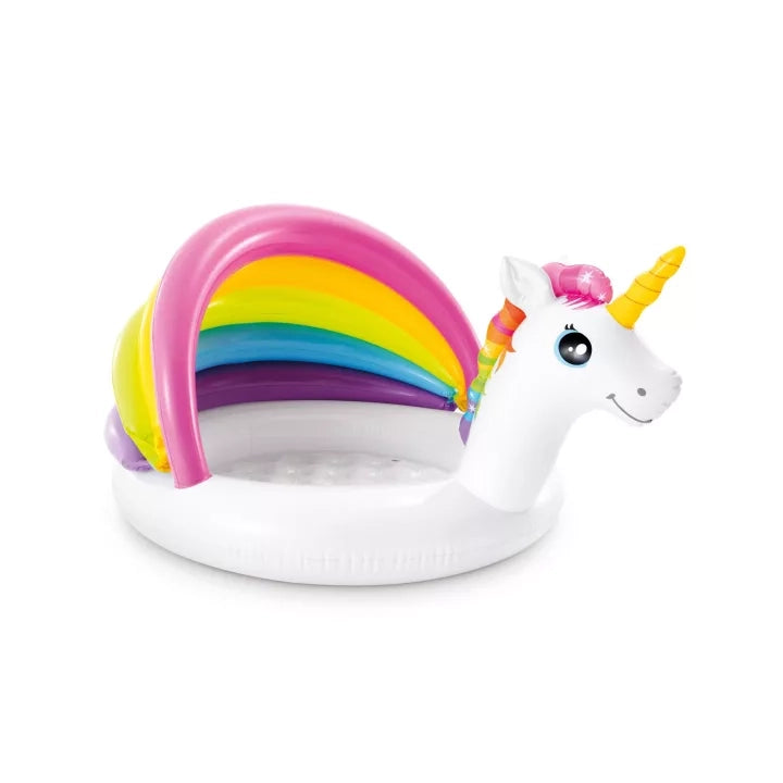 PISCINA GONFIABILE UNICORNO 13 ANNI  ø cm.127x102x69  peso kg.1,75 (57113)    INTEX