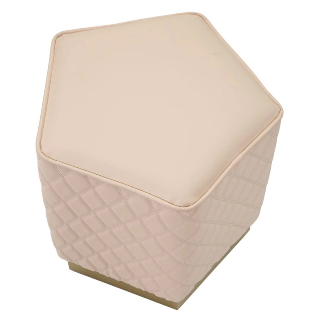 Pouf VKH353, Rosa, Legno, 38x38x38 cm