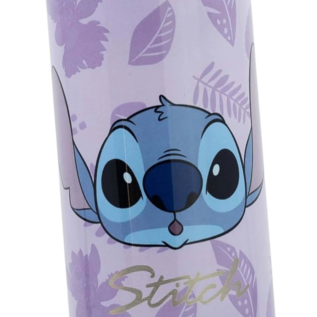 Bottiglia Termica 515ml Stitch Collezione Palms Decorazione Tropicale Viola Disney