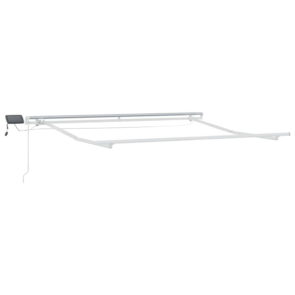 Tenda retrattile Grigio chiaro e bianco 300 x 250 cm 3425835