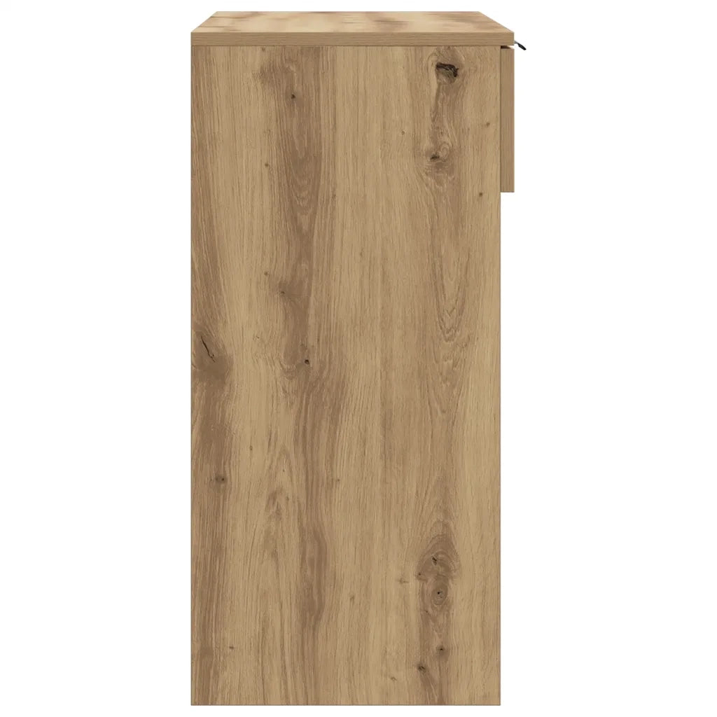 Tavolo Consolle Rovere Artigianale 90x36x75 cm in Truciolato 856946