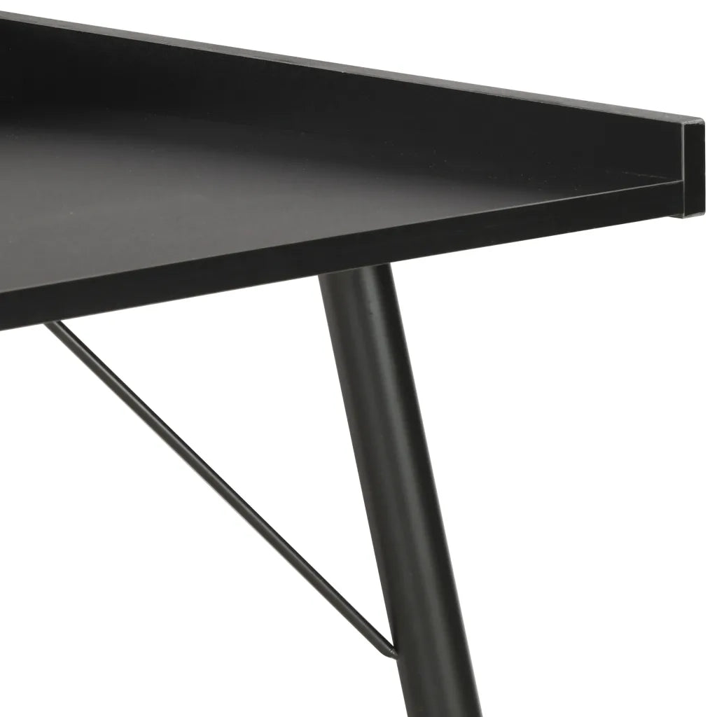 Scrivania Nera 90x50x79 cm cod mxl 77040