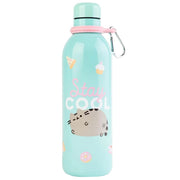 Bottiglia isolata a doppia parete da 500 ml della Foodie Collection Turchese Pusheen
