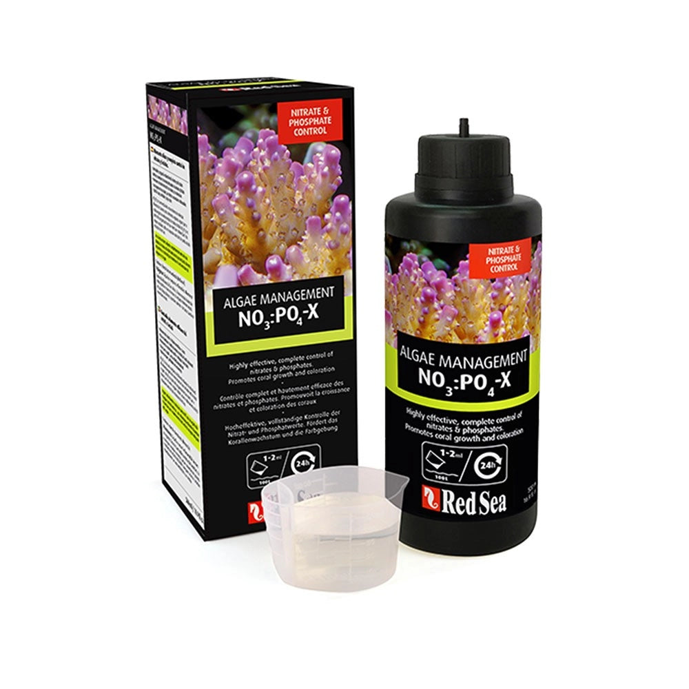 Red Sea NO3:PO4-X Nitrate & Phosphate Reducer - Complesso Batterico per La riduzione di Nitrati e Fosfati Formato: 1000 ml