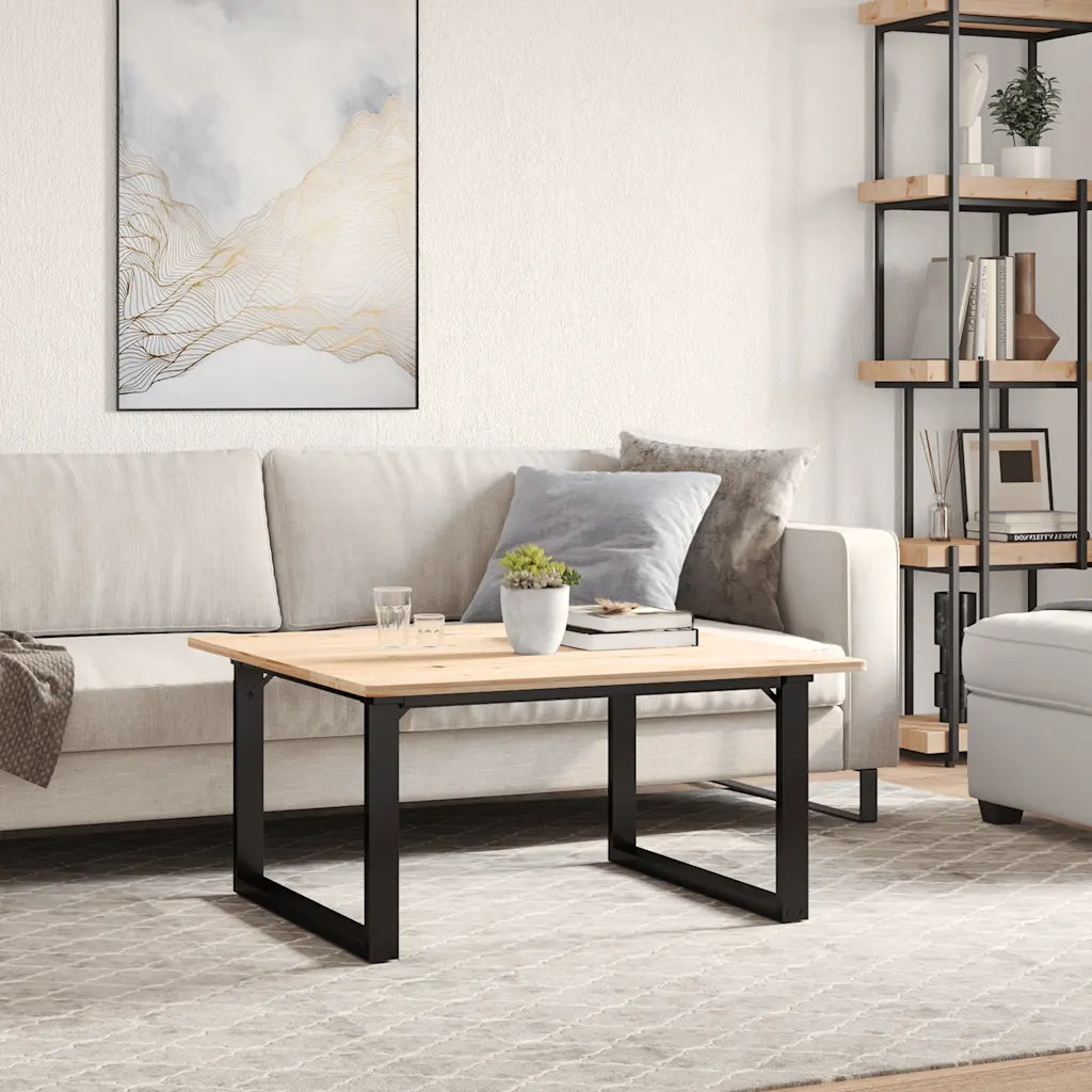 Telaio Gambe a O per Tavolino da Salotto 70x60x43 cm in Acciaio 357873