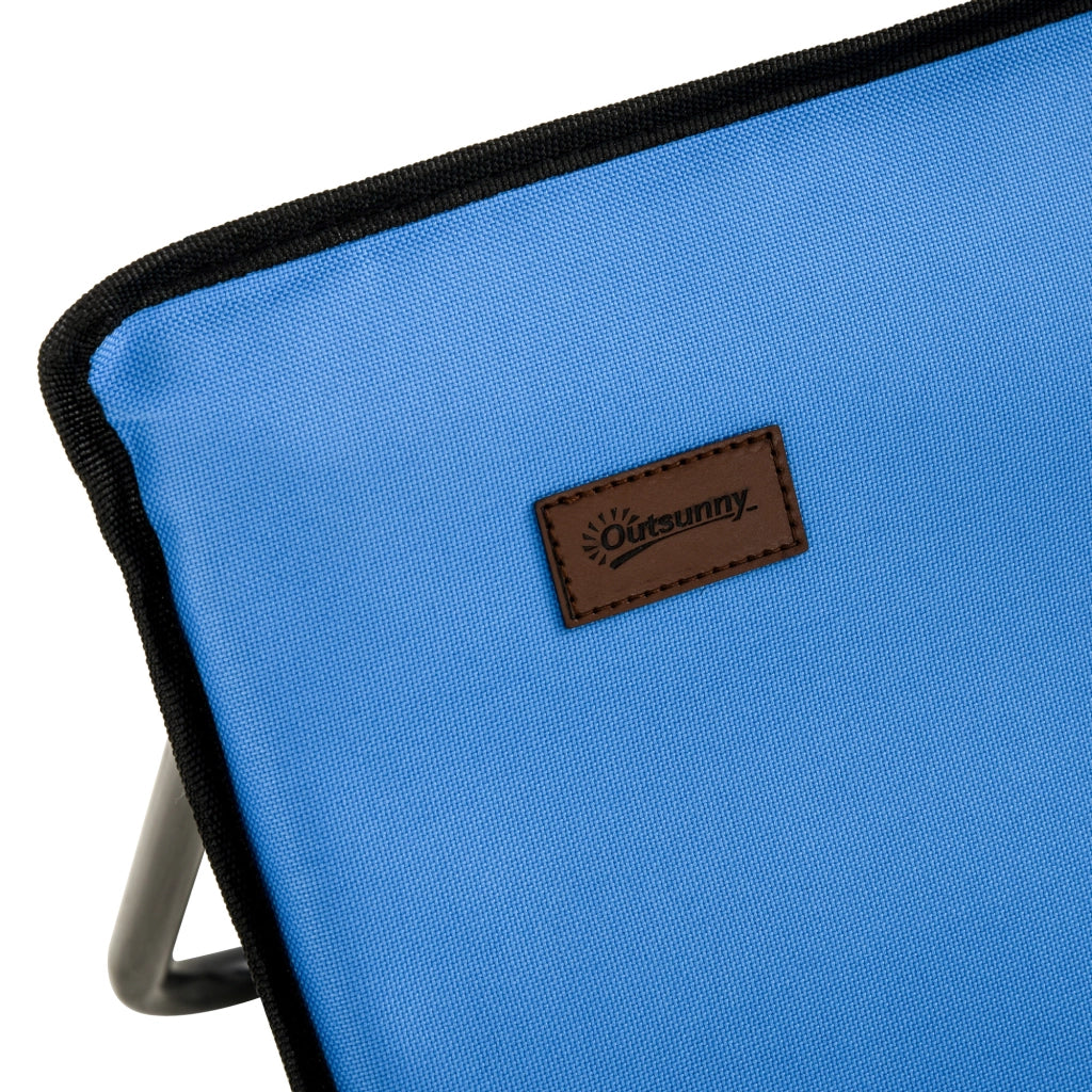 Lettino pieghevole ¨C zephmum ¨C blu, acciaio, 142x51x40cm