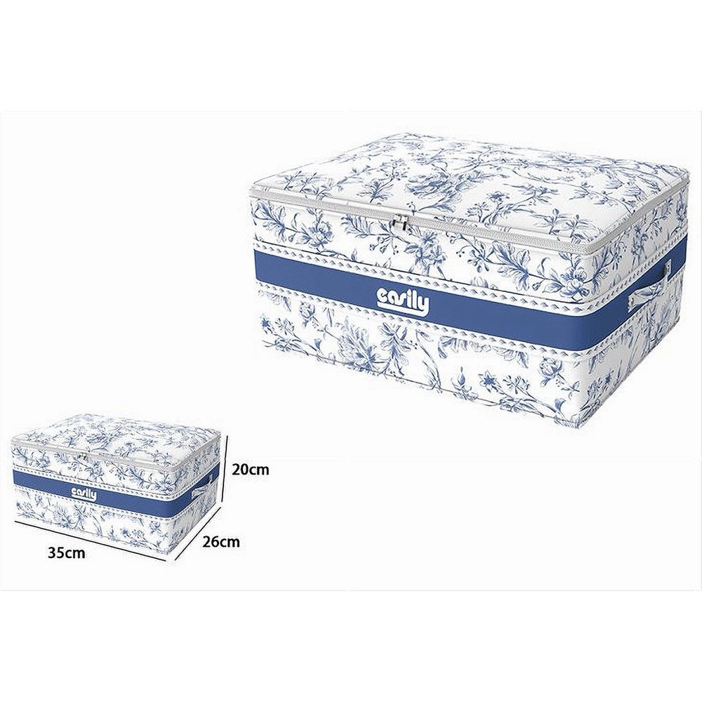 Trade Shop - Box Portatutto Scatola Salvaspazio Contenitore Organizer 35x26x20cm Fantasia 87318 -