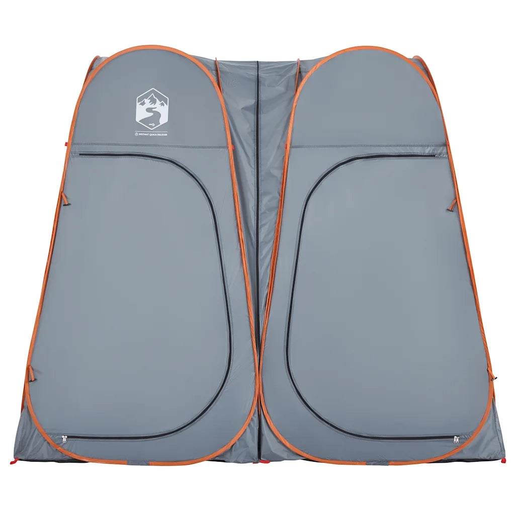 Tenda Privacy Pop-Up Grigio e Arancione Impermeabile 4004139