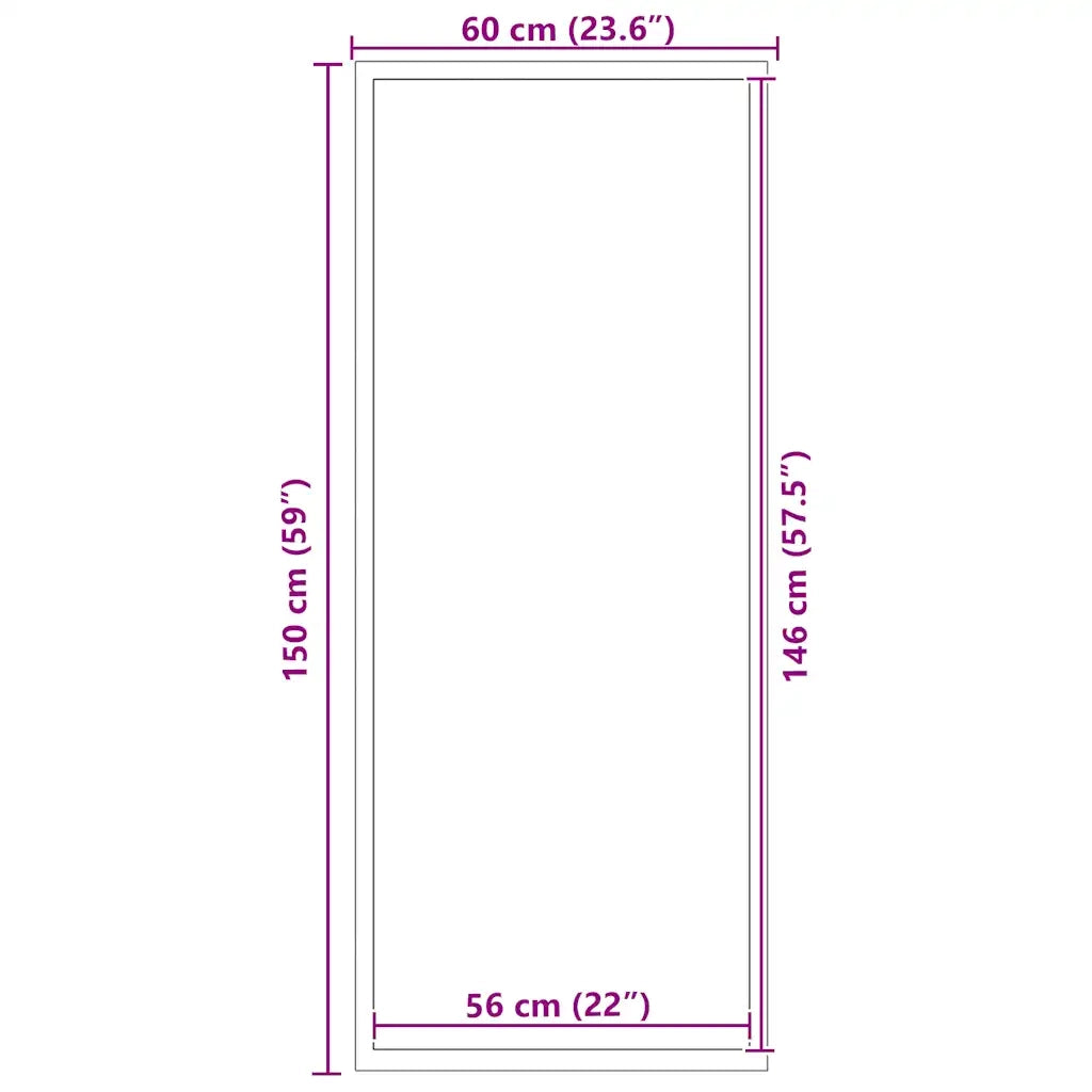 vidaXL Zerbino Blu 60x150 cm