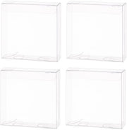 Scatole per regali 30 pezzi - Scatole trasparenti - Scatole rettangolari per regali - Scatole in PVC - Imballo trasparente - 10 x 10 x 3 cm - Scatole per catena di regali