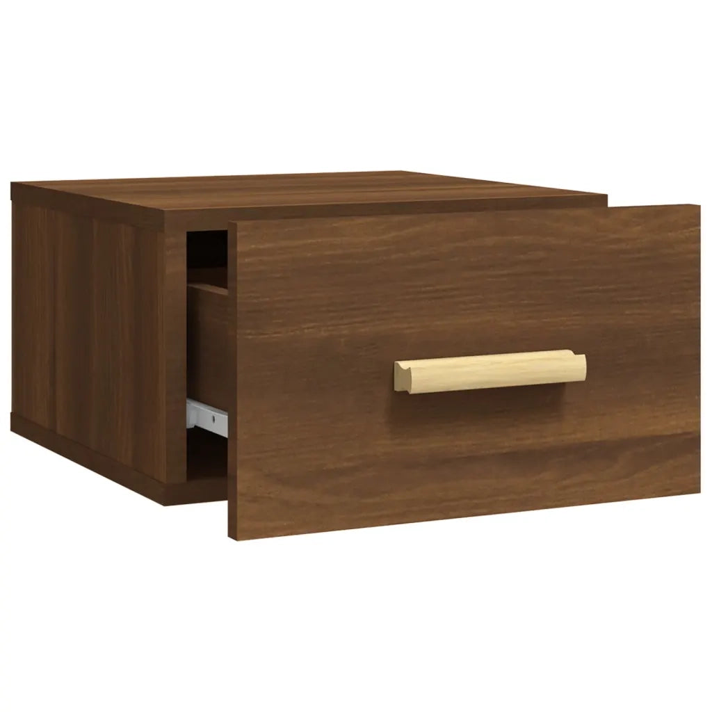Comodini a Muro 2 pz Rovere Marrone 35x35x20 cm cod mxl 30528