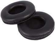 Orecchini di sostituzione per cuffie - 8 cm - PU-leer - schiuma morbida nera - nero-soft