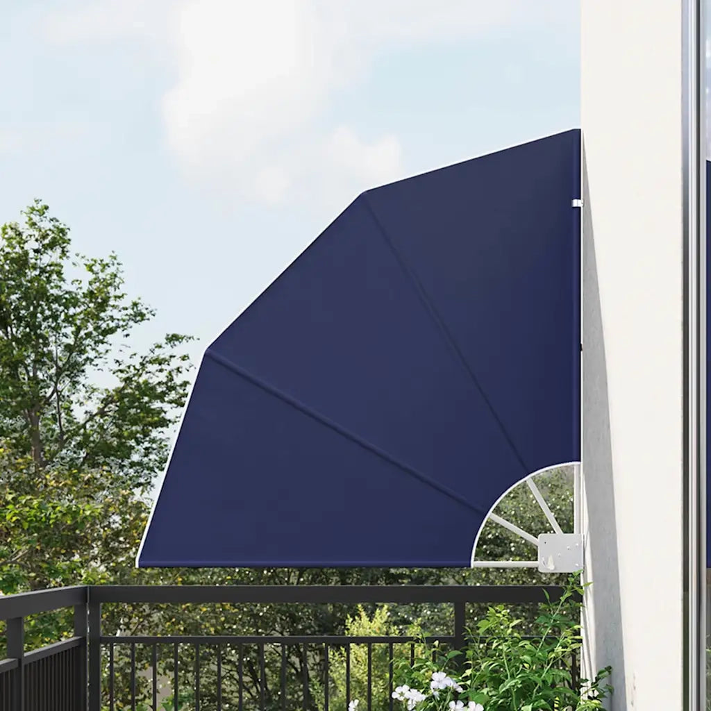 vidaXL Schermo di Privacy per Balcone Blu marino 115 x 115 cm Tessuto