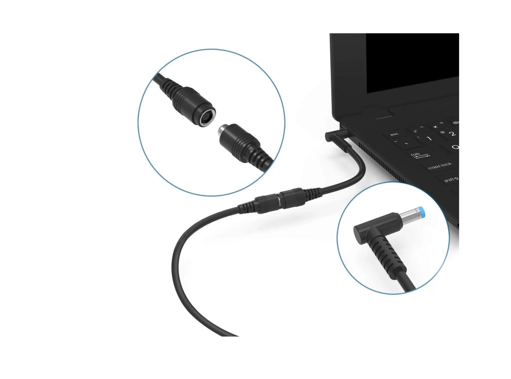 Alimentatore Originale HP per Notebook Laptop Tiny 65W 19,5 V 3,33A con cavo di alimentazione Italiano + Adattatore da 7,4x5mm a 4,5x3mm - EX DEMO