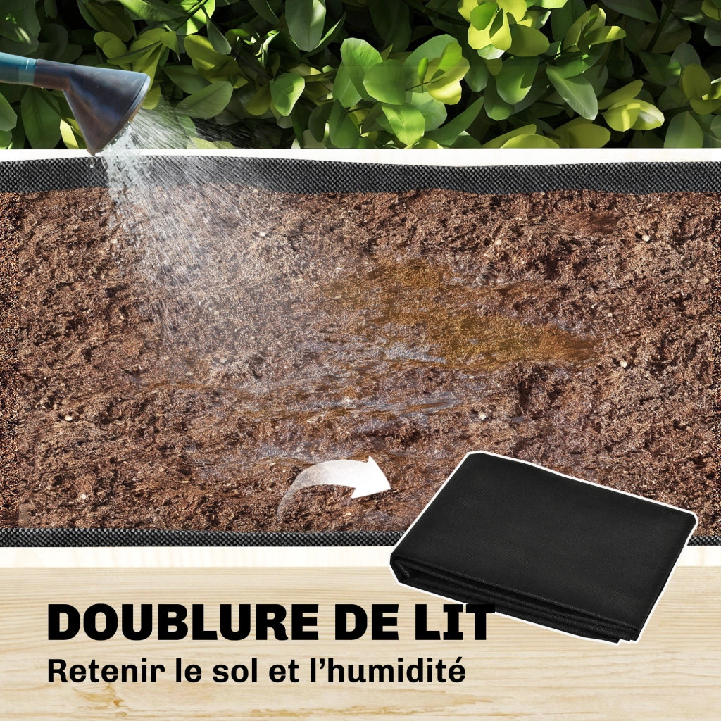 Fioriera a 2 Livelli con Griglia ¨C Xylo ¨C Legno Naturale 108x62x120cm