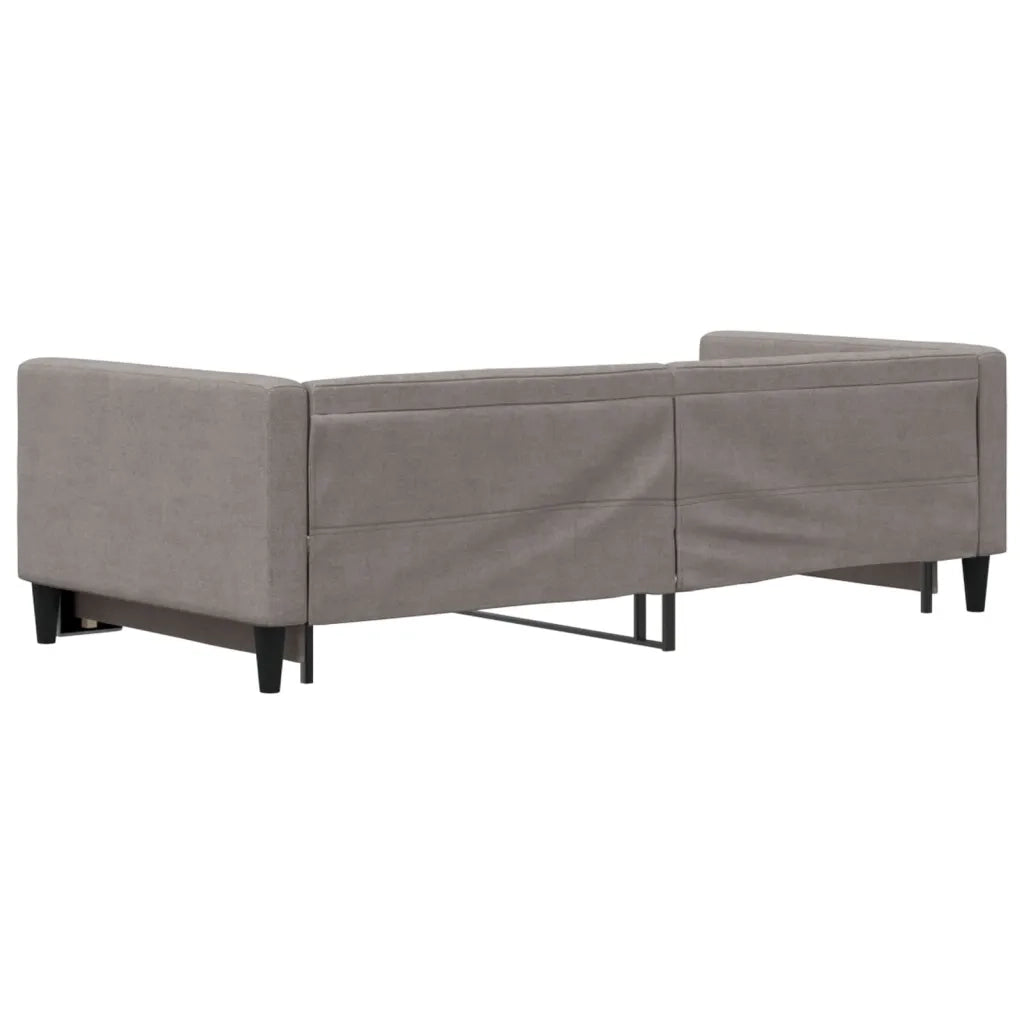 Divano Letto con Letto Estraibile-Sofa Letto-Daybed Tortora 90x200 cm in Tessuto 727713