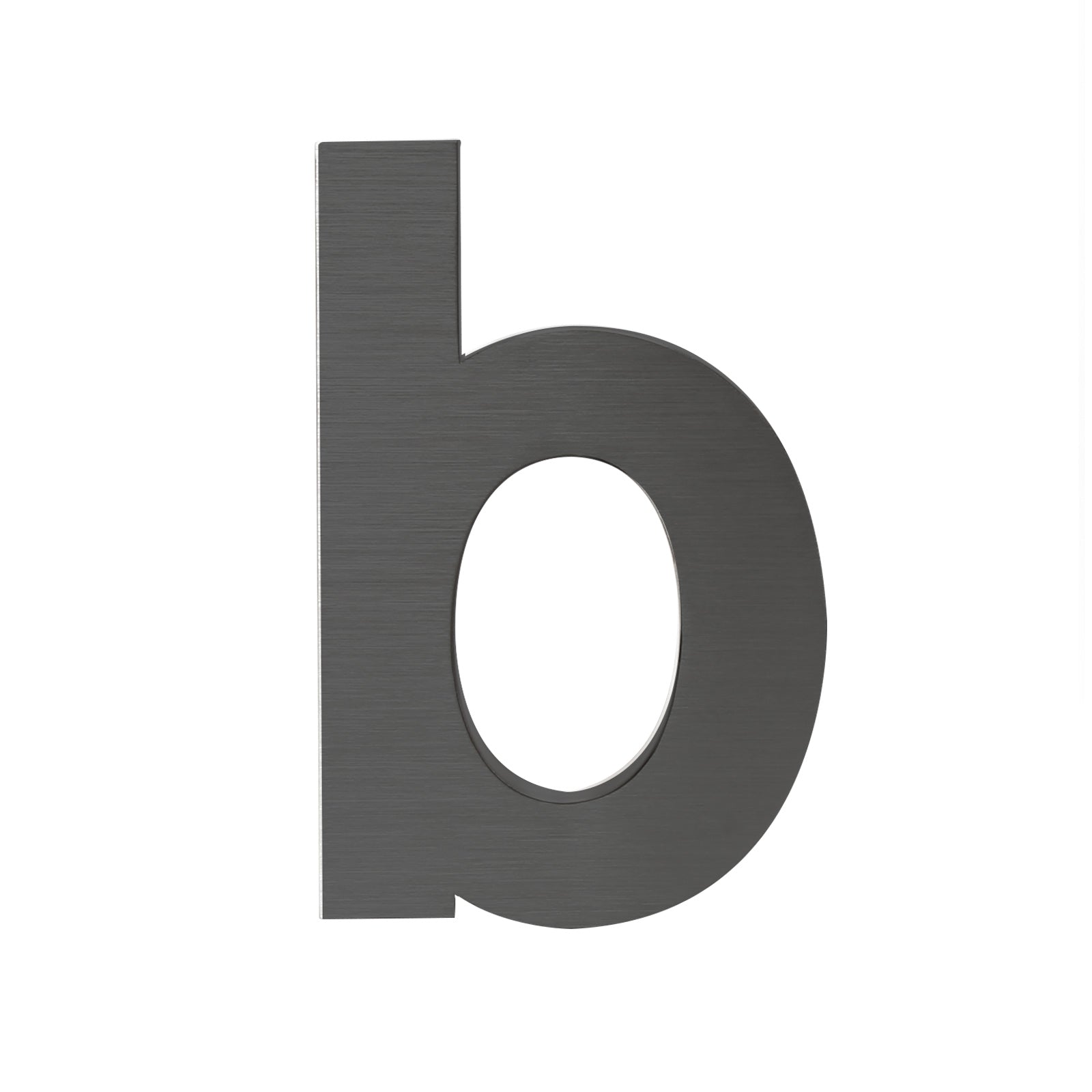 Lettera "b" per numero civico 3D Arial 15 cm Antiruggine Con materiale di montaggio