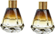 Set di Diffusore 2 pezzi - Vetro Amber - 60 ml/2 oz - Aromaterapia - Diffusore di Aromi - Decorazione - Conservazione Costante dell'Odore