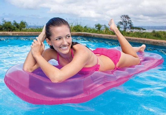 Airbed 18 Taschi con Finestra di Visuale Arancione o Blu - Mat 188cm x 71cm