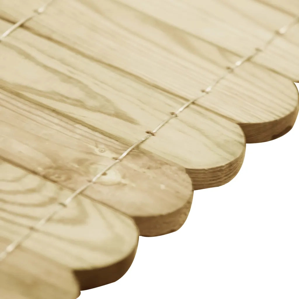 Rotolo di Bordura Verde 120 cm in Legno di Pino impregnato 49105