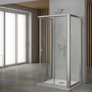 Ogomondo parete fissa laterale in cristallo per box doccia angolare con due ante *** misure 77-80xh190 cm trasparente...