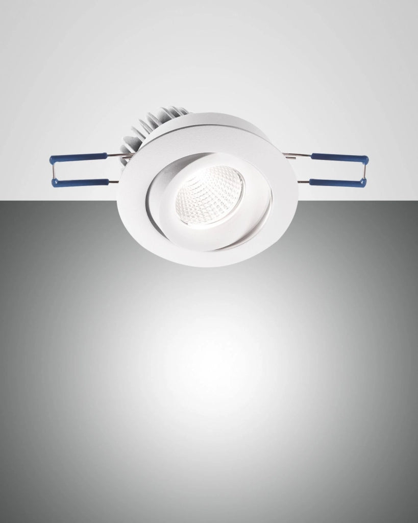 SIGMA SYSTEM INCASSO BIANCO TONDO ORIENTABILE A LED 7W 3000K 800LM IP40