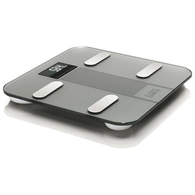 Laica PS7005 bilance pesapersone Rettangolo Grigio, Acciaio inox Bilancia pesapersone elettronica