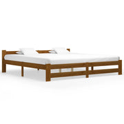 Giroletto senza Materaso Ambrato in Legno Massello 200x200 cm