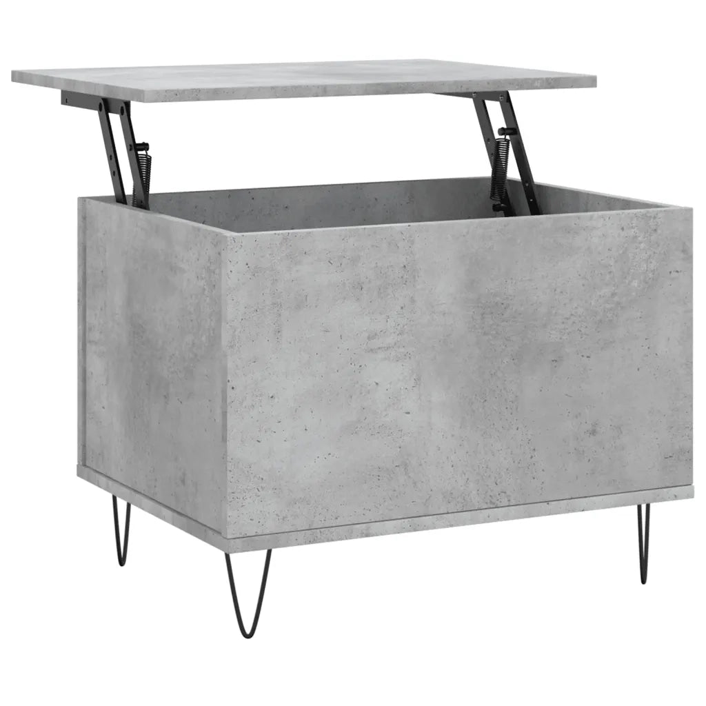 Tavolino salotto | Tavolino da caff¨¨ | Tavolino da Soggiorno Grigio Cemento 60x44,5x45 cm Legno Multistrato