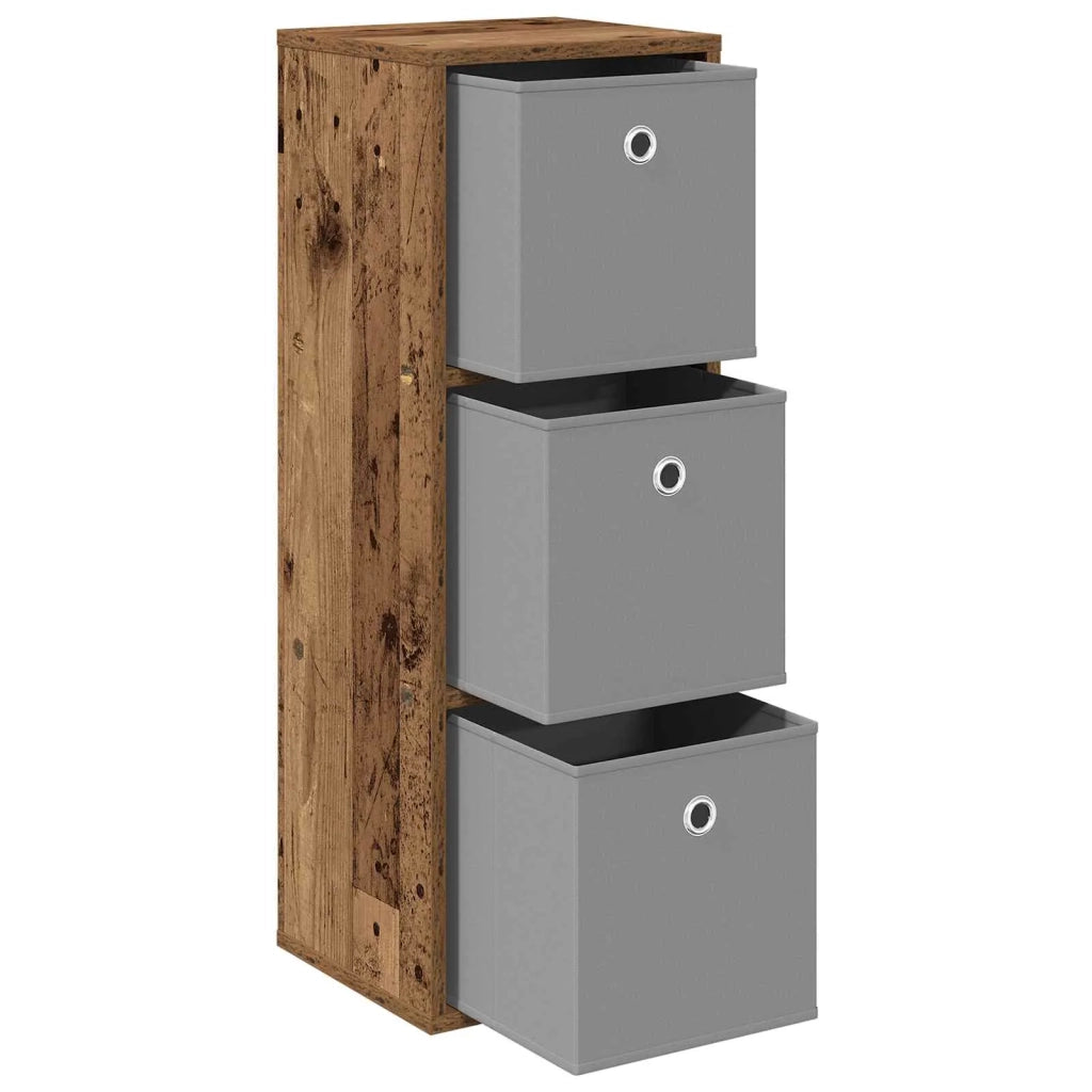 Credenza con cassetto Legno vecchio 30,5 x 27 x 84,5 cm