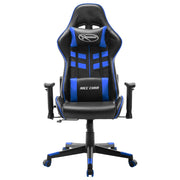 Sedia da Gaming Blu e Nera in Similpelle 20502