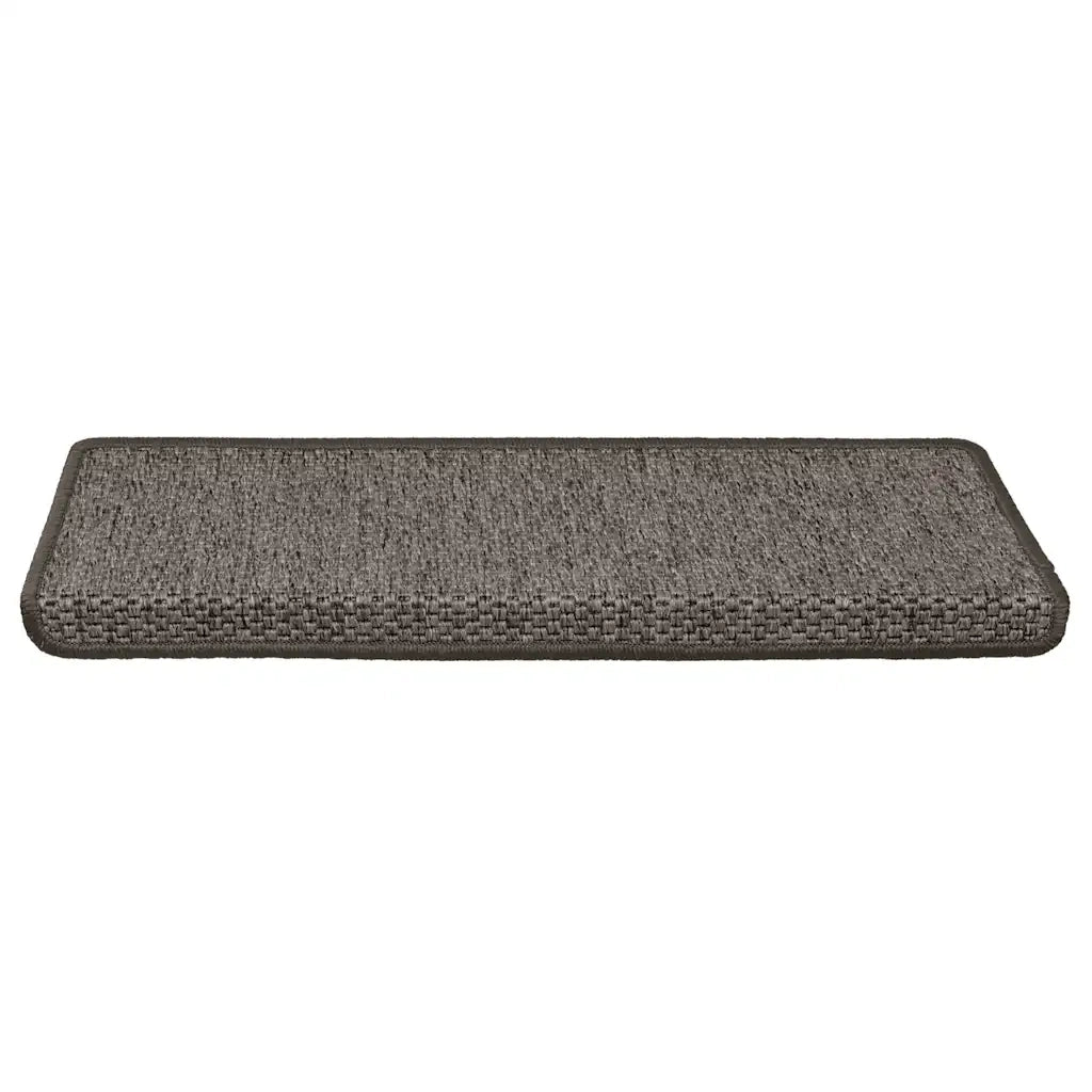 Tappeti Adesivi per Scale Sisal 30 pz | Gradini per Scale 65x21x4cm Grigio e Beige