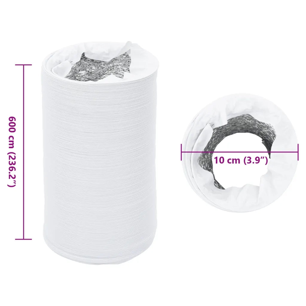 Condotto di Ventilazione in Alluminio e PVC 6m ?10cm CFW1558086