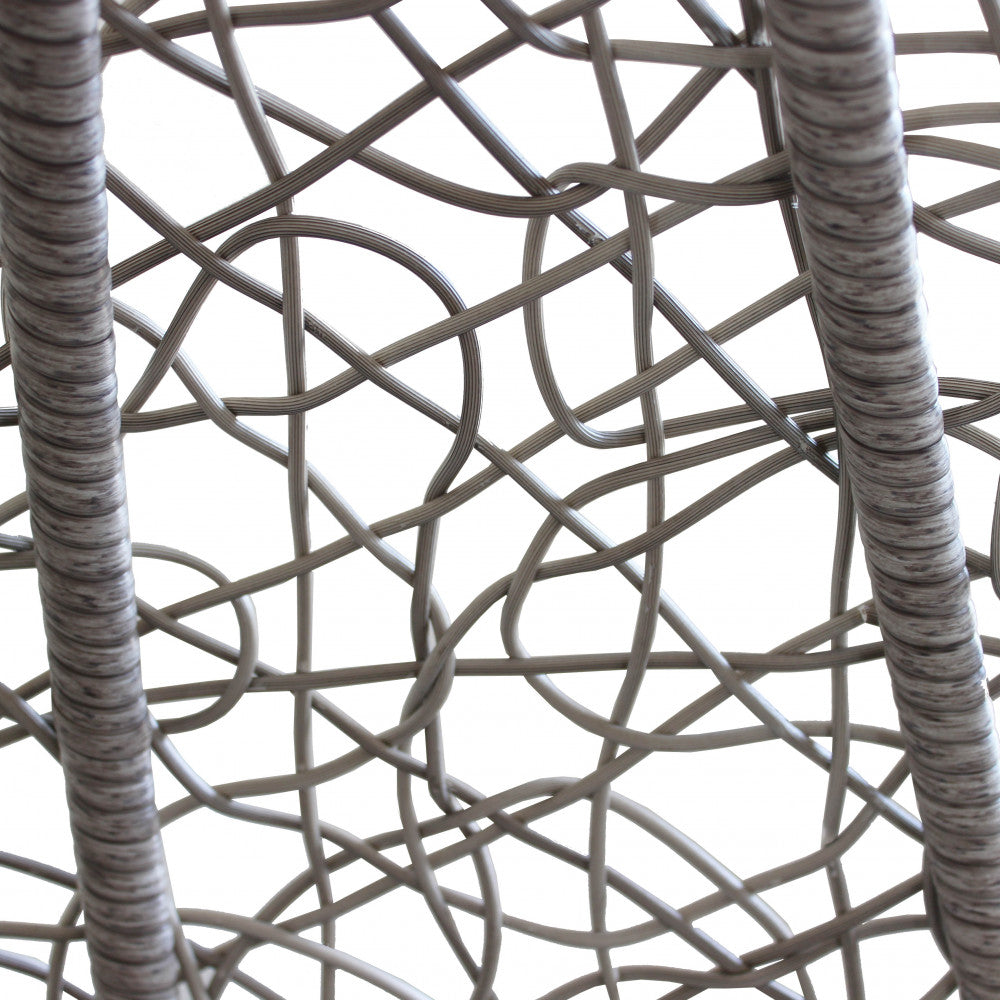 Dondolo Pensile da Giardino Giglio in Acciaio Grigio