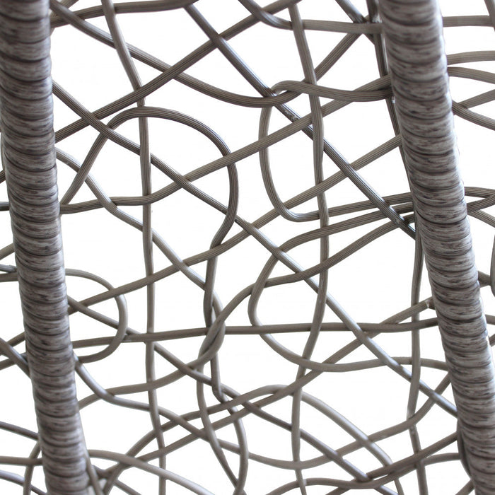 Dondolo Pensile da Giardino Giglio in Acciaio Grigio