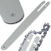 Guida Catena 8" per Motosega Elettrica – Acciaio di Alta Qualità, Resistente all'Usura