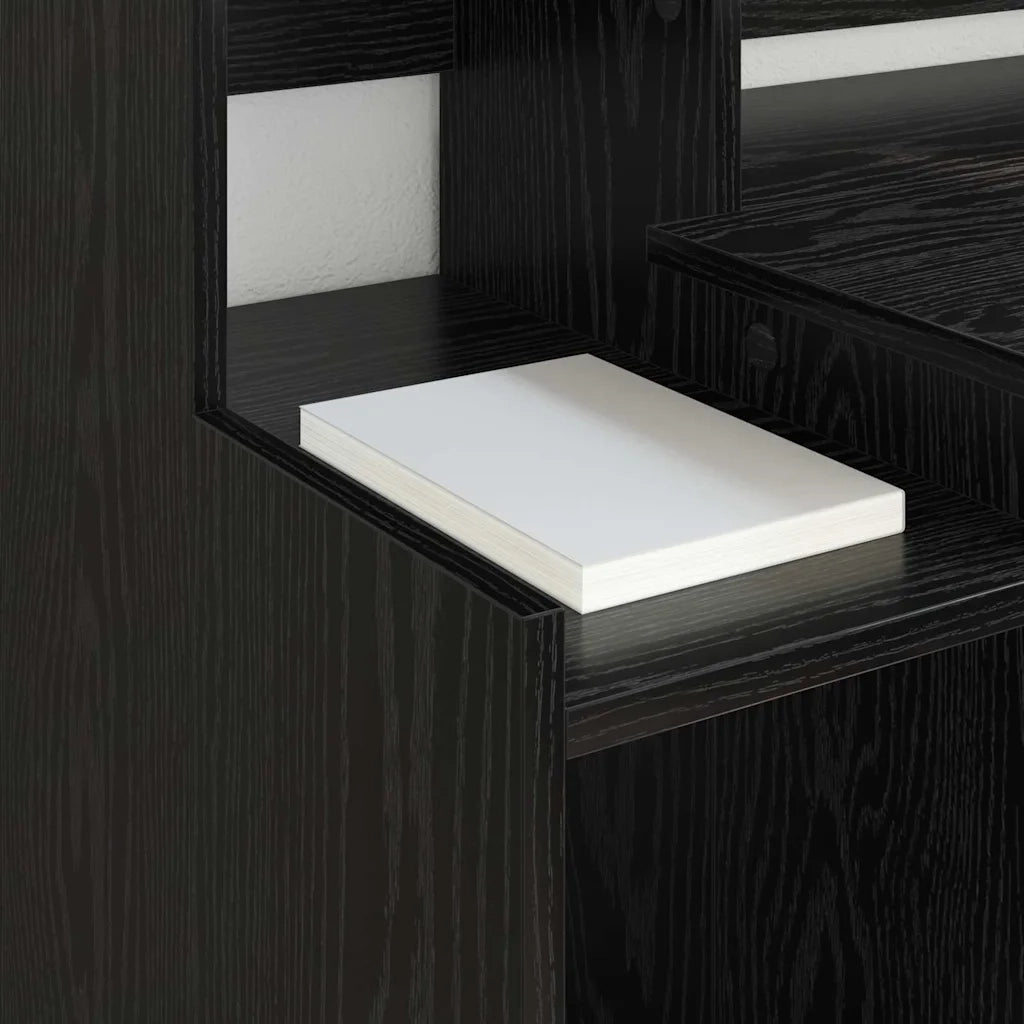 vidaXL Scrivania Rovere nero 97 x 45 x 90 cm Legno multistrato