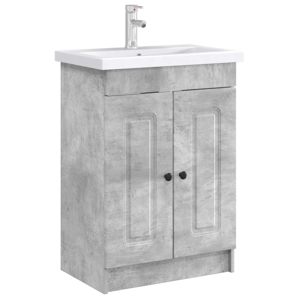 Mobiletto da bagno sotto il lavello Grigio Cemento 890007