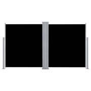 Tenda da sole laterale retrattile/schermo privacy per patio giardino terrazza balcone schermo nero 140 x 600 cm 02_0007433